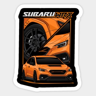 VB WRX in Solar Orange Sticker